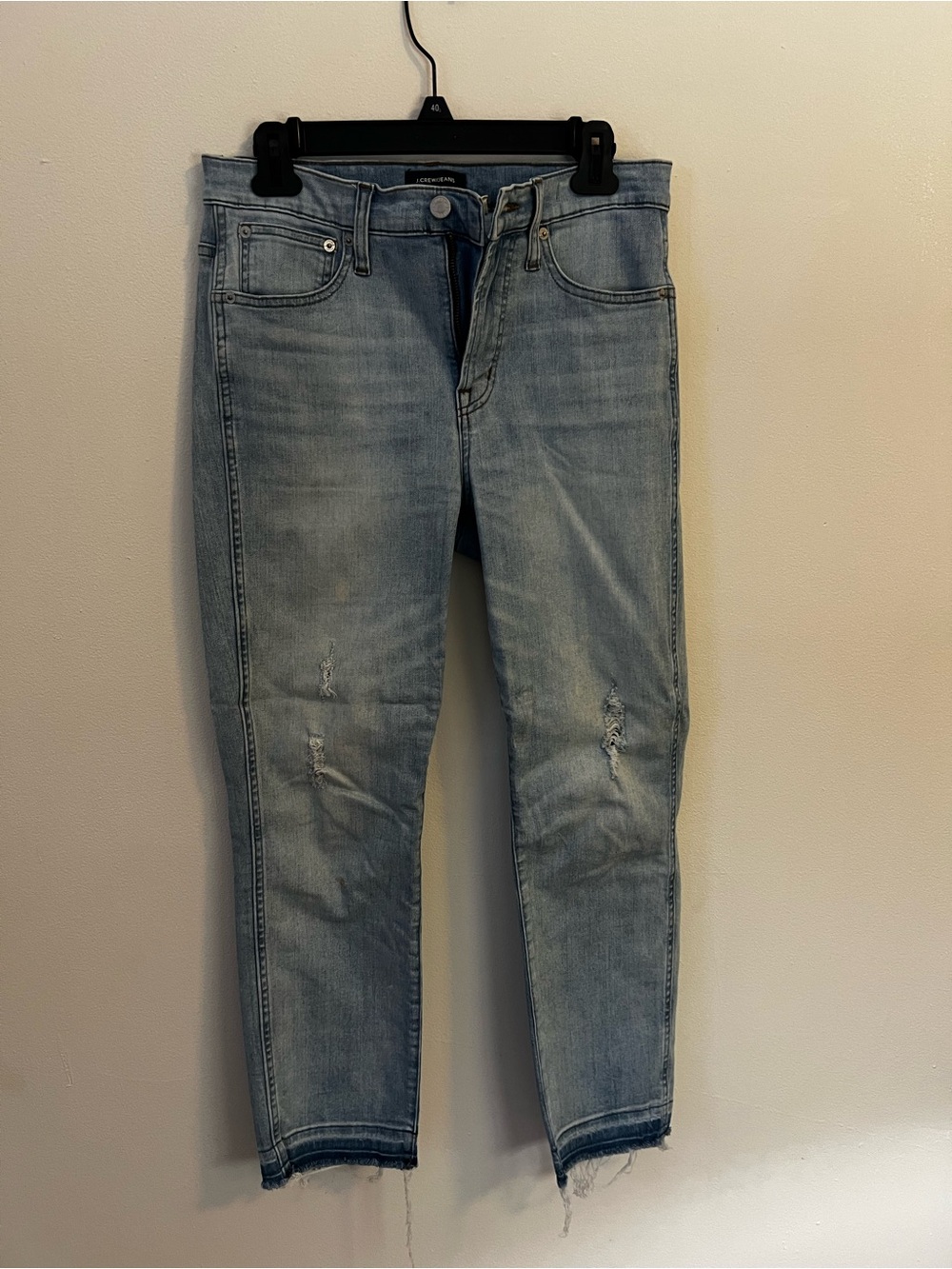 J. Crew Women's Boyfriend Jeans in Light Blue Wash